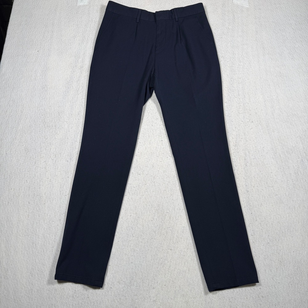 Polim Pier Mens Slim Fit Navy Blue Dress Pants Trousers 4687 Size 40/31x29.5